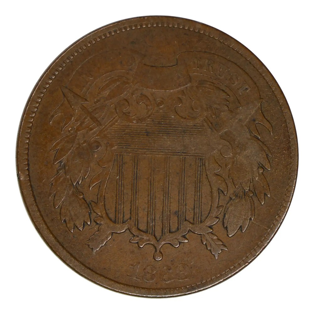 1868 Two Cent Piece Fine Condition