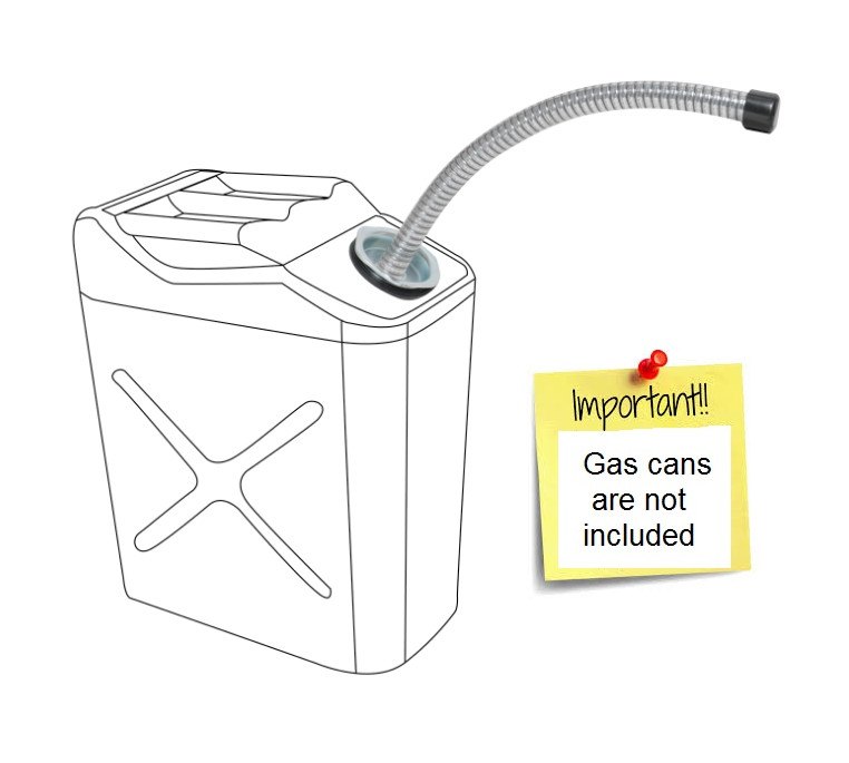 JERRY CAN FLEXIBLE GAS SPOUT NOZZLE MILITARY USMC BLITZ