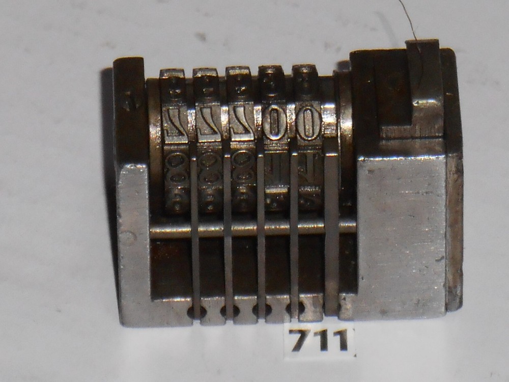 WETTER | Reverse letterpress numbering machine | 711