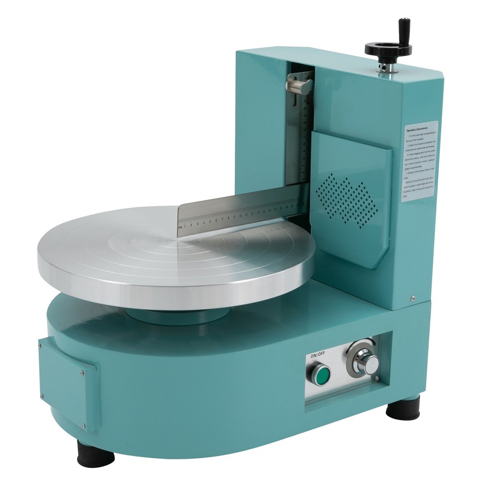 Automatic Cake Decorating Machine with Adjustable Speed & Large Rotating Pan