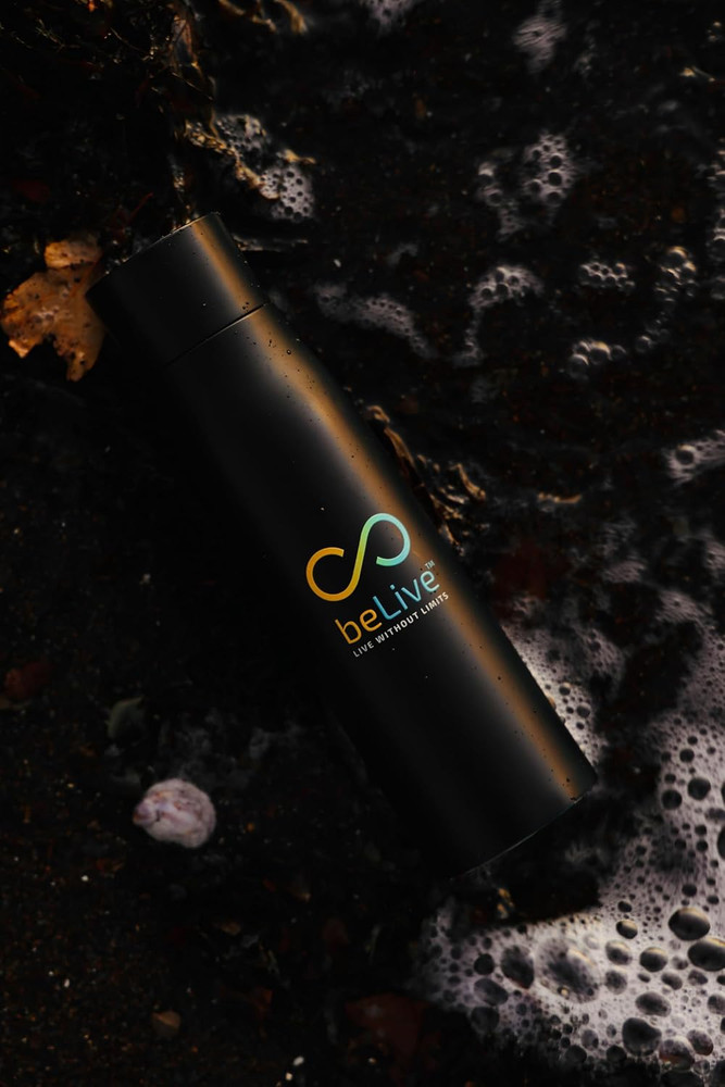 Smart Water Bottle, Black, Digital Hydration Tracking, Live without Limits Colle