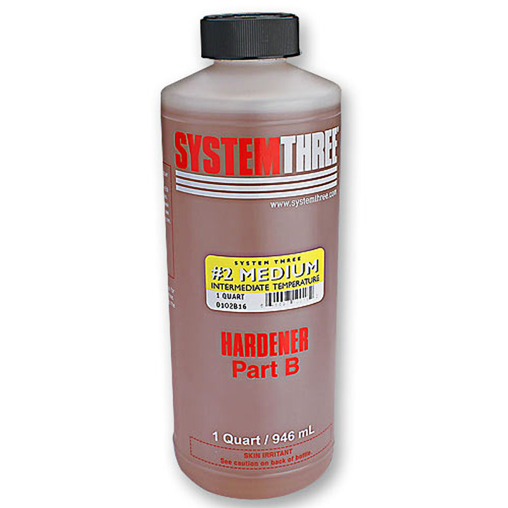 System Three 0102B16 General Purpose Hardener Epoxy, 1 Qt Can