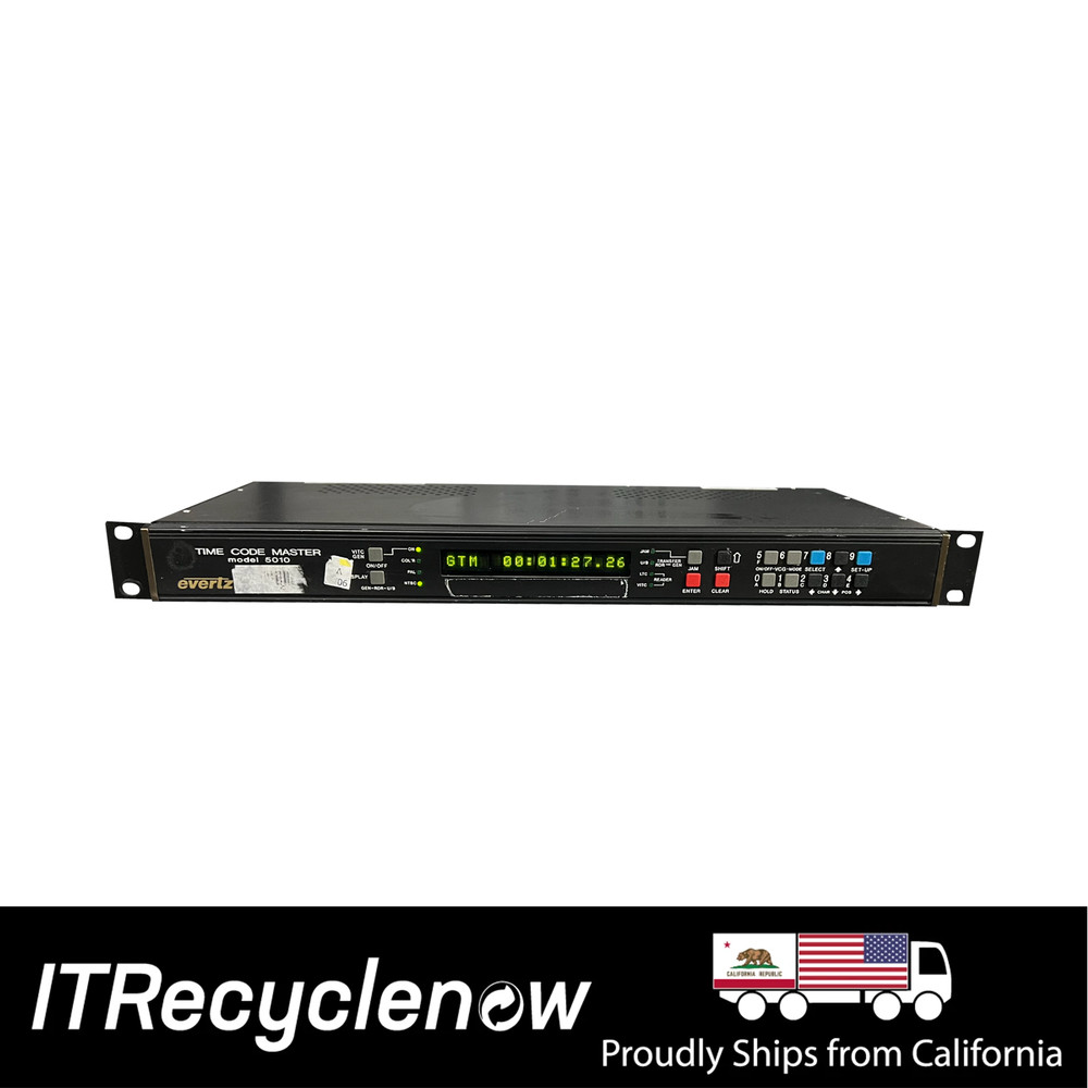 Evertz 5010-VITC Time Code Master Generator – LTC/VITC Broadcast Synchronizer