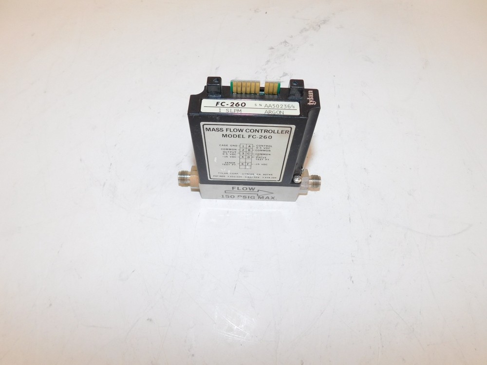 TYLAN MASS FLOW CONTROLLER MODEL FC-260 1 SLPM (JCC74)