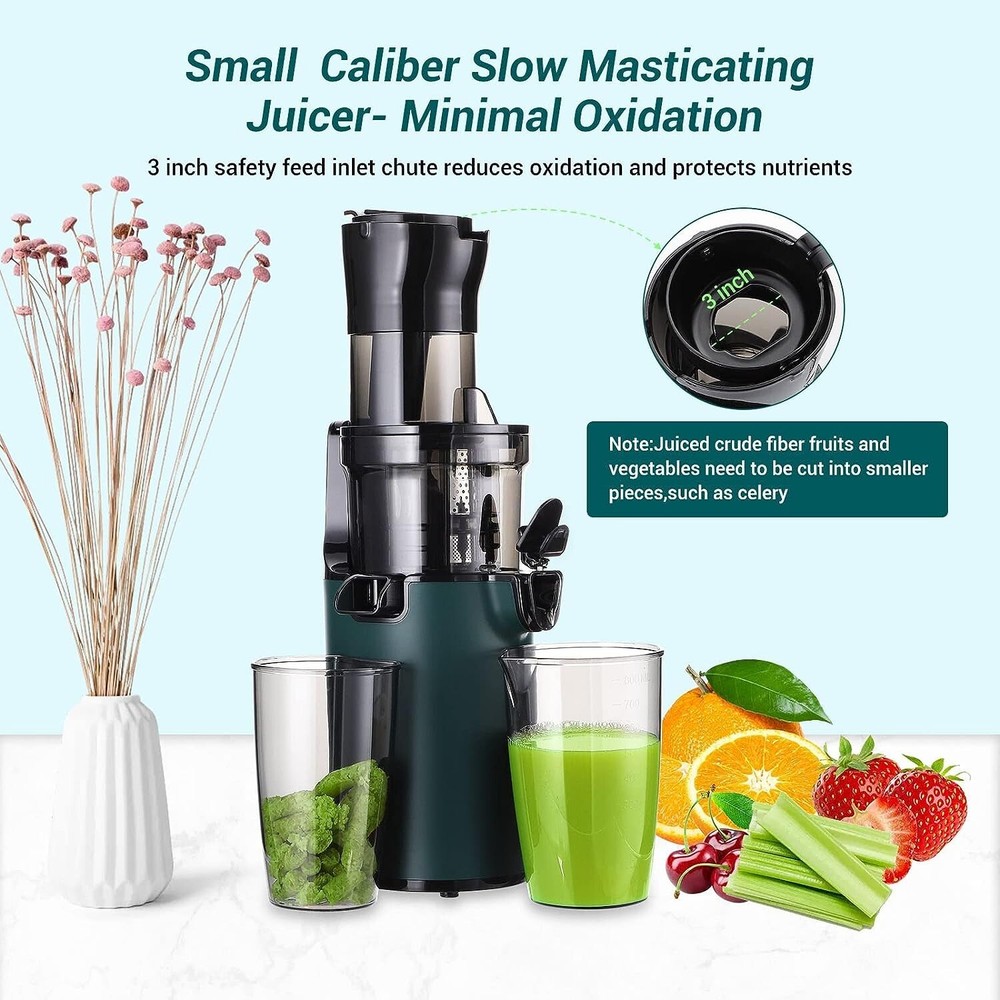 Slow Juicer Machine Masticating Cold Press Juicers Squeezer Vegetable Processor