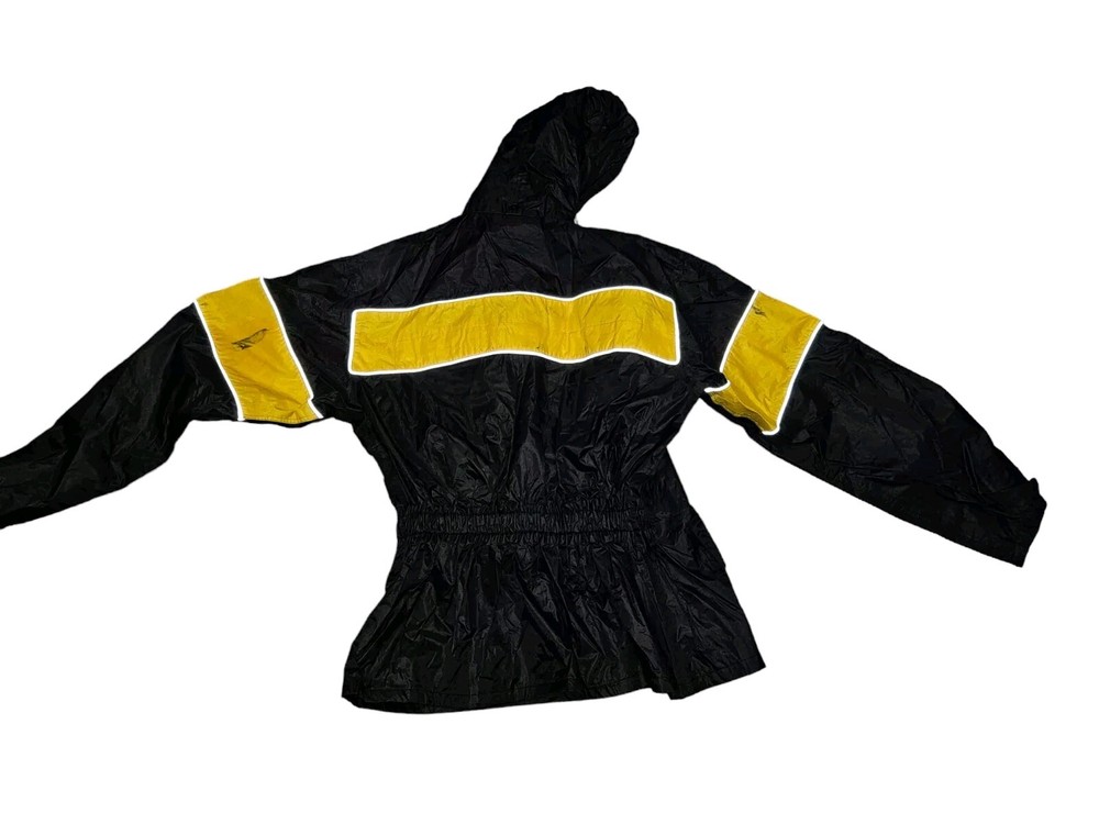 Nelson Rigg Prostorm Lined Yellow Black Rain Jacket Medium