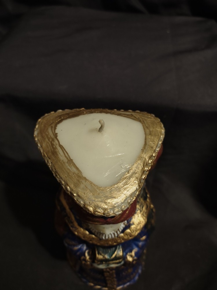 UNIQUE VINTAGE Three Kings Three Wise Men Decorative Candle 8 ¼”