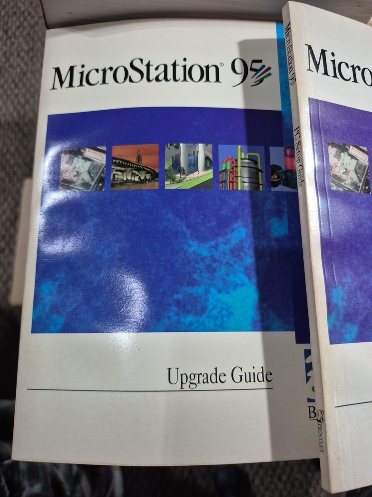 MicroStation 95 1995 PC Bentley Systems Mechanical Engineering Software Books No