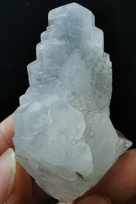 UV Fluorescent Stair Step Stacked Elestial Calcite