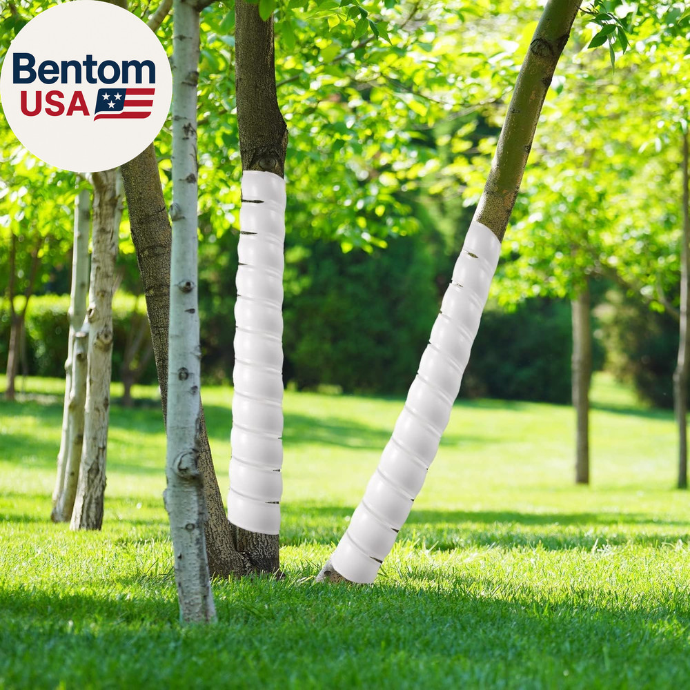 12 Pcs 2 Size Spiral Tree Trunk Protector, Reusable Tree Bark Guard Tube Wrap, S