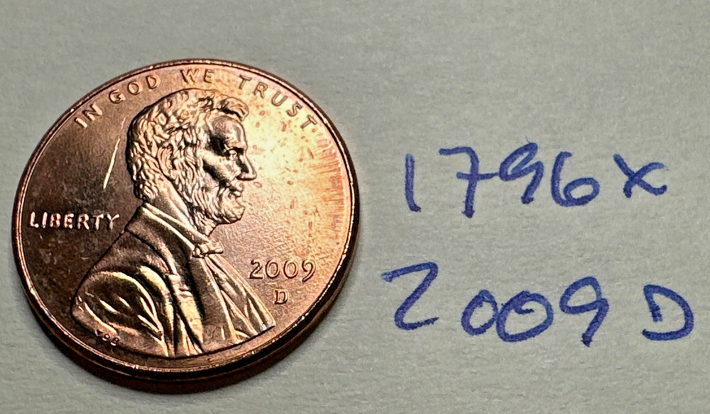 2009 D Lincoln Commemorative Cent 1796X