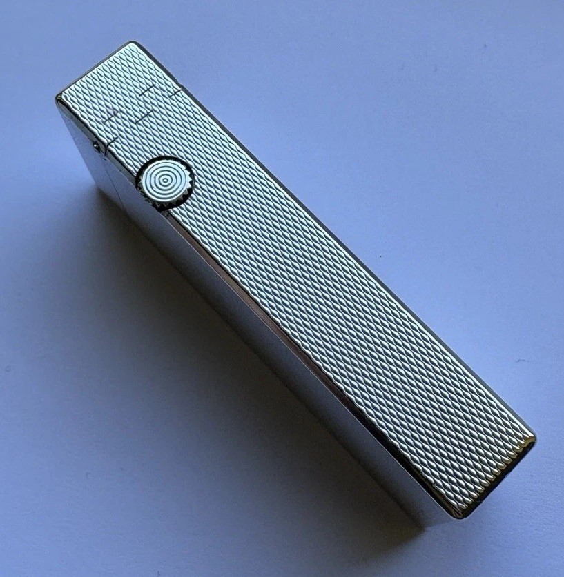 Dunhill Silver ‘Barley’ Rollagas Lighter- Fully Overhauled