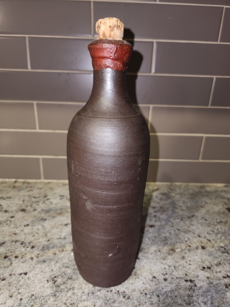 Antique French Earthenware Bottle