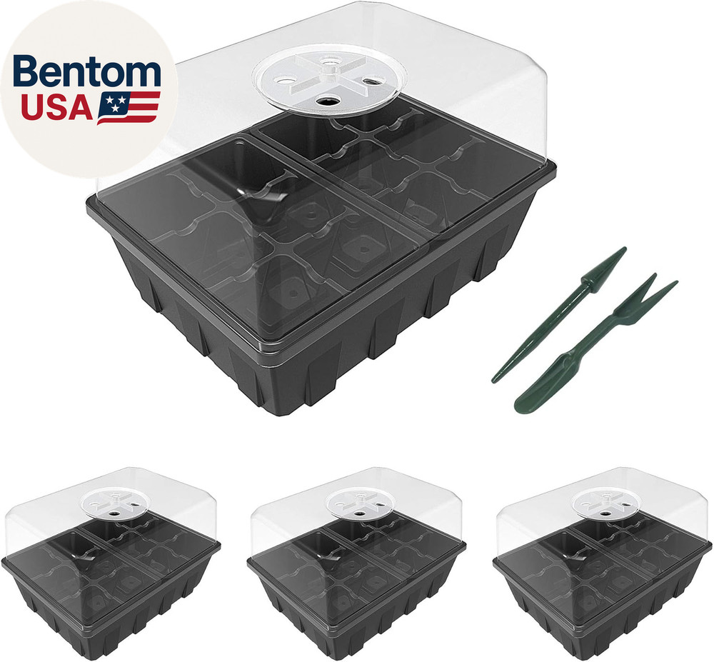 3 Pack Seed Starter Tray Germination Kit, Seed Starter Kit with Adjustable Humid