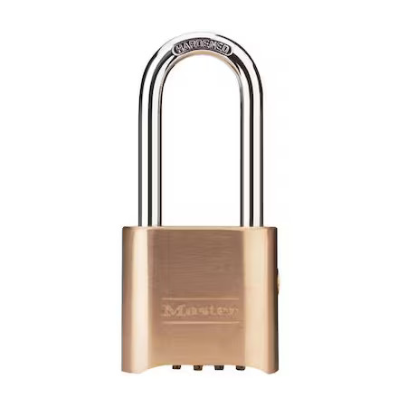 Master Lock 176Lh Combination Padlock, Bottom, Black/Silver