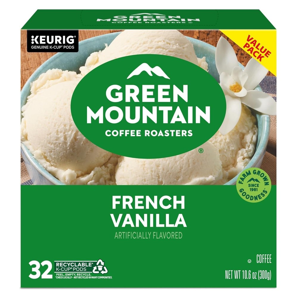 French Vanilla Coffee Pods, 32 Count - Light Roast