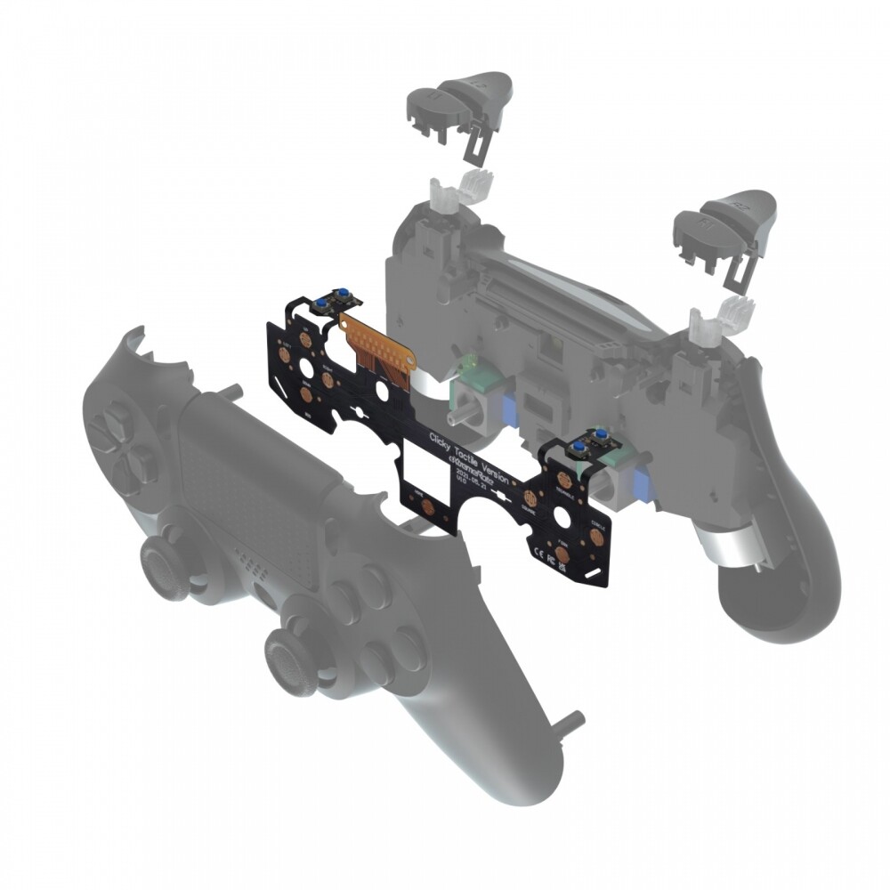 eXtremeRate Shoulder Buttons Bumper Trigger Mouse Click Kit for PS4 Controller