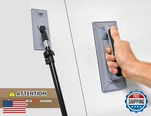 ROLLINGDOG Drywall Hand Sander - Radial Rectangular Sander with Threaded Exte