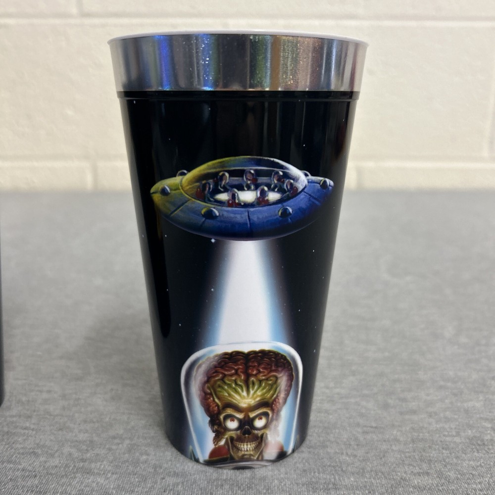 2023 Topps Mars Attacks 22oz Plastic Drinking Cup Spirit Halloween 2-Pack