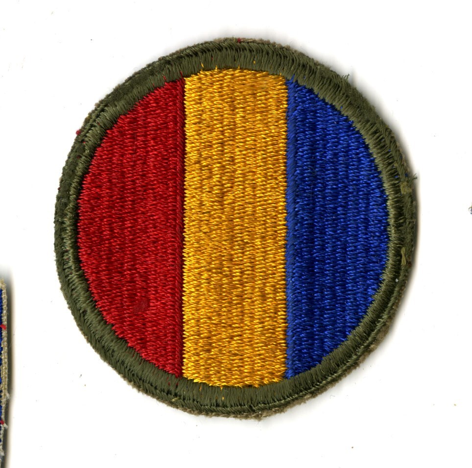 Replacement and Schools Command White Back Patch WWII Original