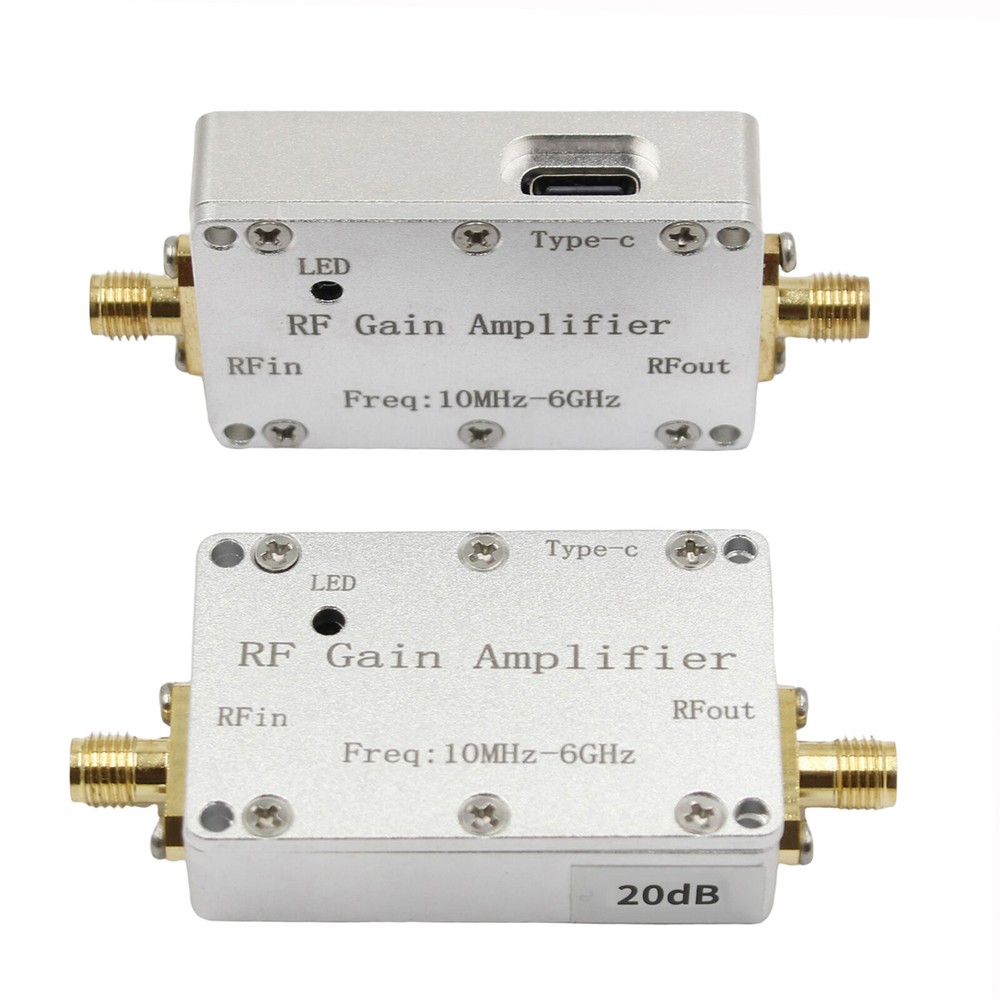 10M-6GHz RFAmplifier 20dB High Gain Driver Receiving Amplifier Receiver System B