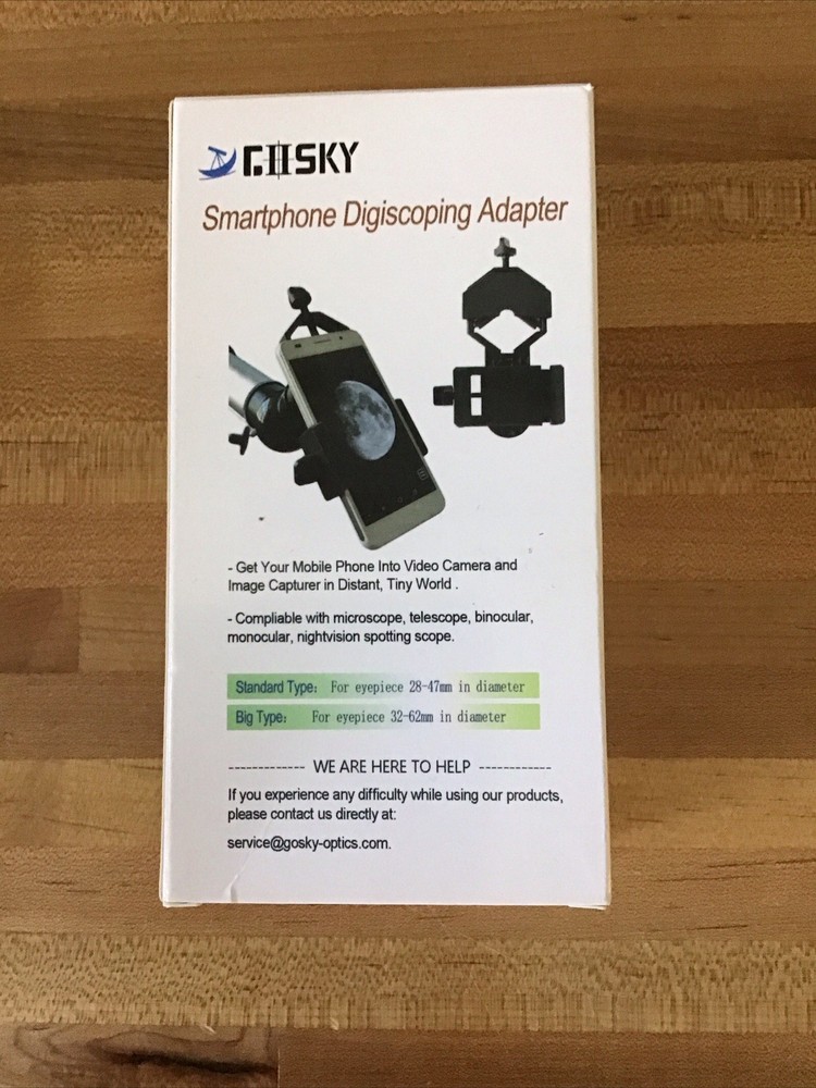 Gosky Smartphone Adapter for Telescope Metal Digiscoping Smartphone Adapter