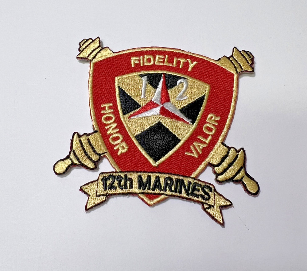 USMC 12th Marines Patch 2 3/4" x 2 3/4"
