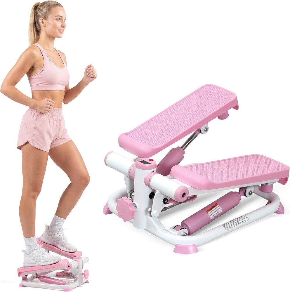 Mini Steppers for Exercise at Home, Stair Step Workout Machine, Full Body Car...