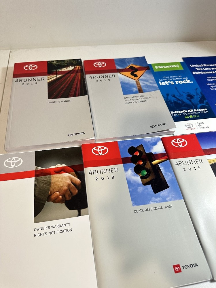 2019 Toyota 4Runner Owner's Manual Set