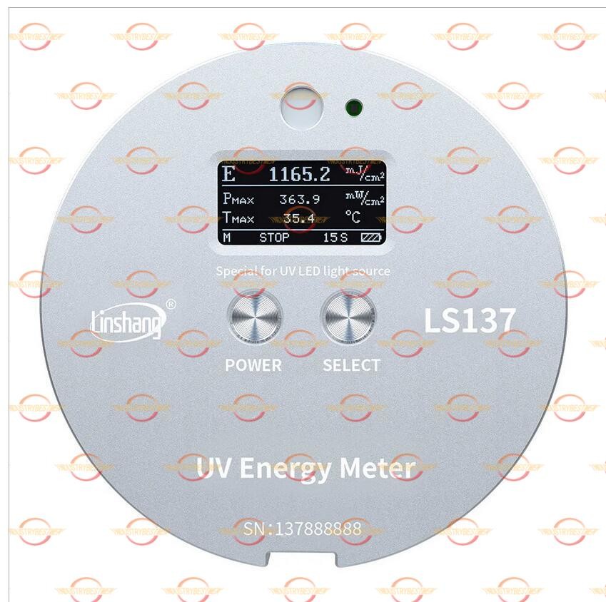 UvEnergy Meter Radiometer UVA LED Light Sources Power Temperature High Precision