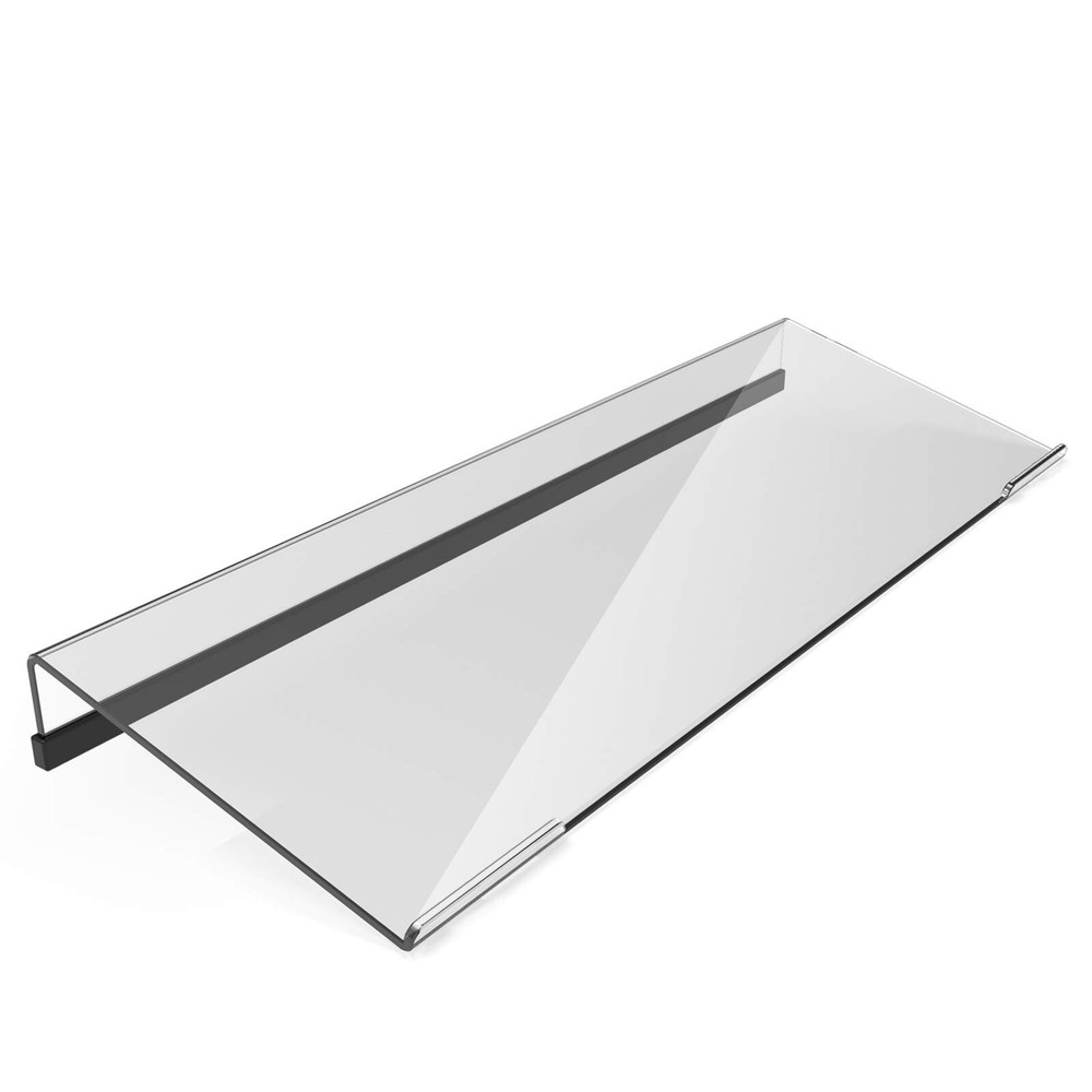 Acrylic Tilted Computer Keyboard Stand for Ergonomic Typing, Keyboard Tray Ho...