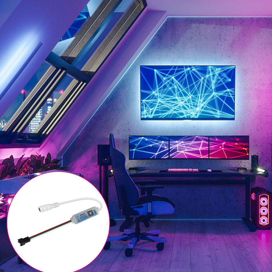 SP621E Bluetooth-compatible LED controller APP control For WS2812 LED strip