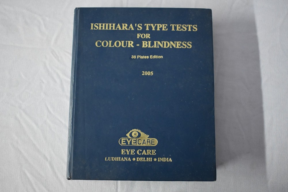 38 Plate Ishihara Test Book for Color Blindness Testing
