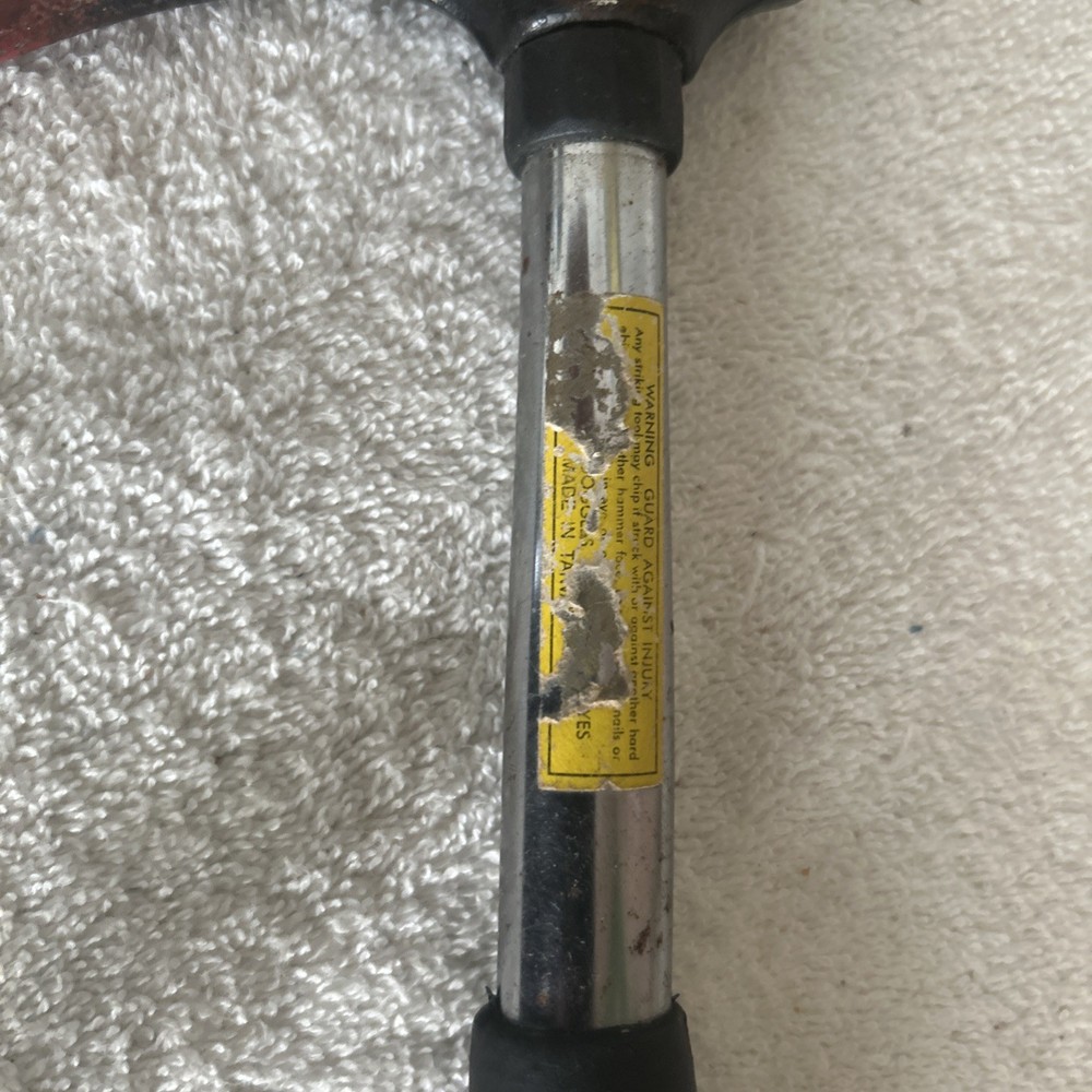 Coleman Camp hatchet, black rubber handle, 13" long 3" wide blade, Nail Puller