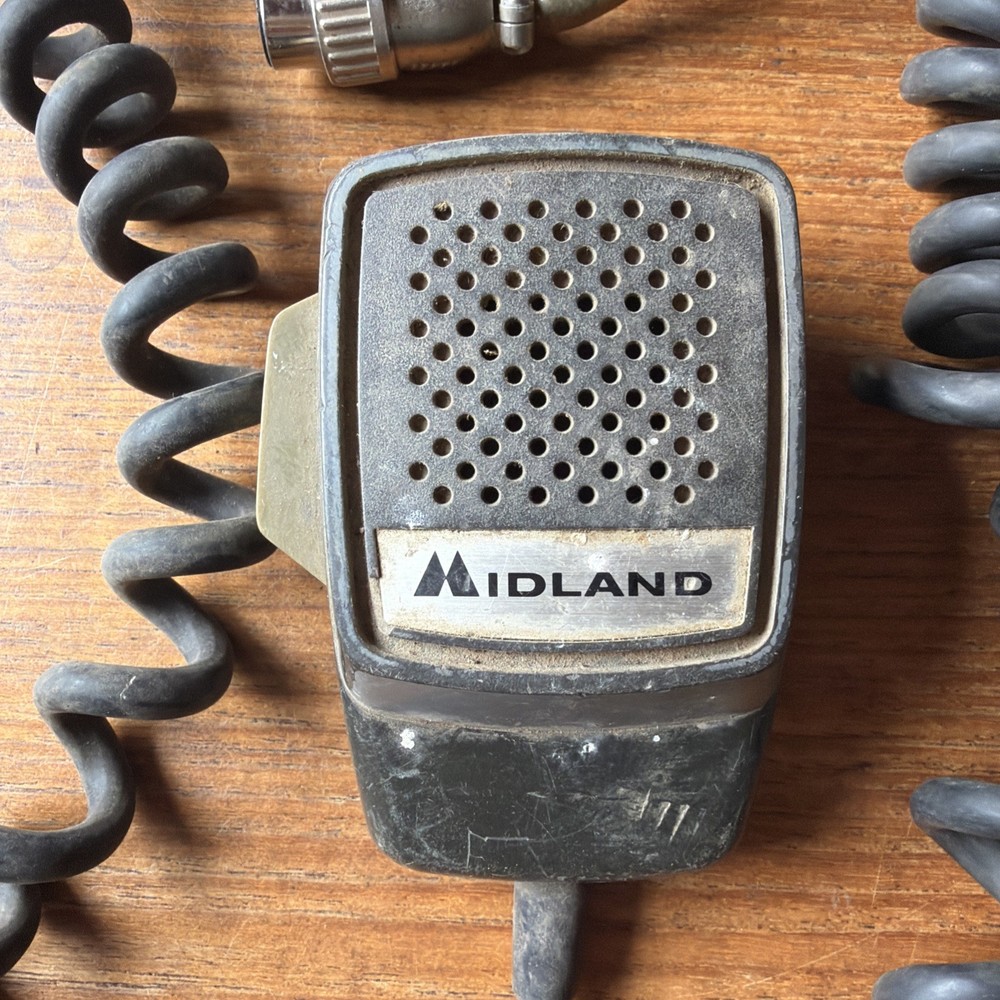 Midland 70-2301 CB Hand Held Dynamic Element Microphone 4 Pin 500 OHM Untested