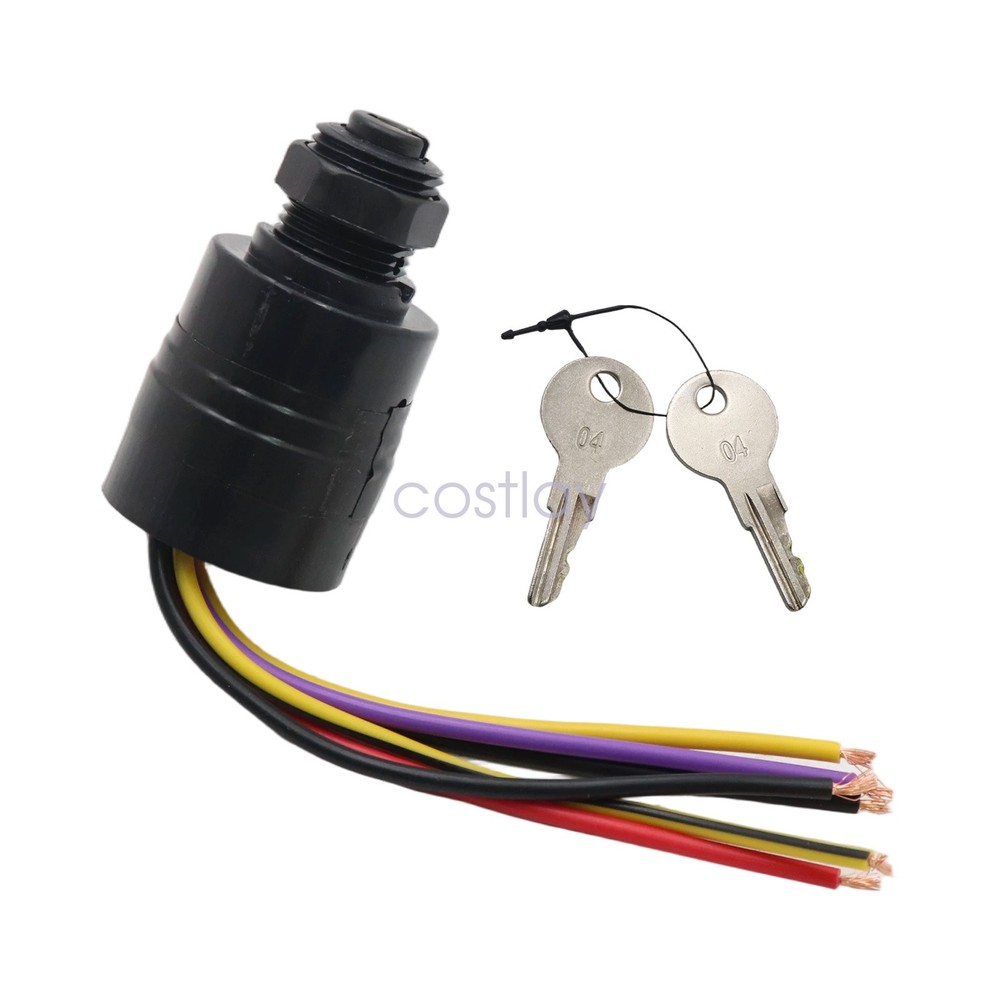 Fit For Mercury ship Start key switch engines with six wires cold start function