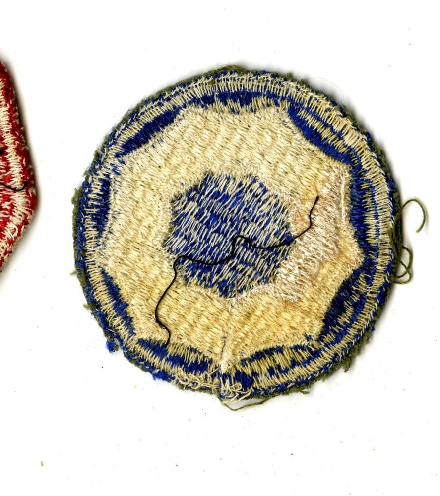 9th Service Command White Back Patch WWII Vintage Pacific Coast California