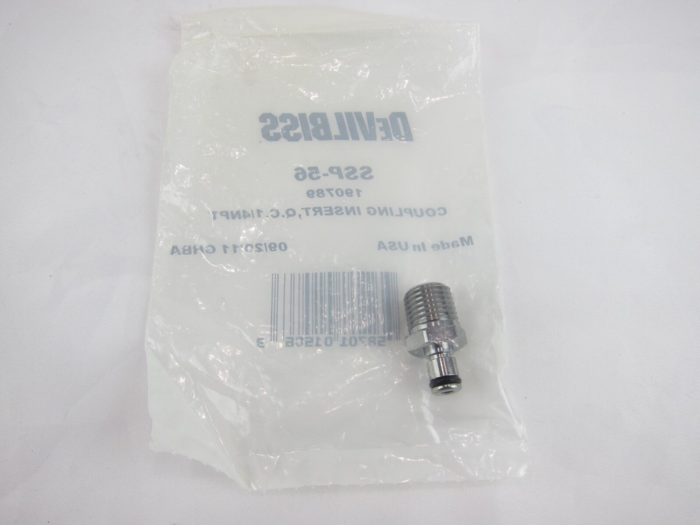 New Devilbiss SSP-56 Coupling Insert Q.C. 1/4 NPT 190789
