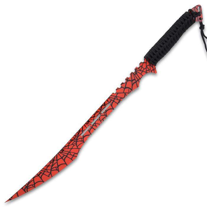 27" Full Tang Crimson Web Ninja Samurai Katana Tactical with Sheath