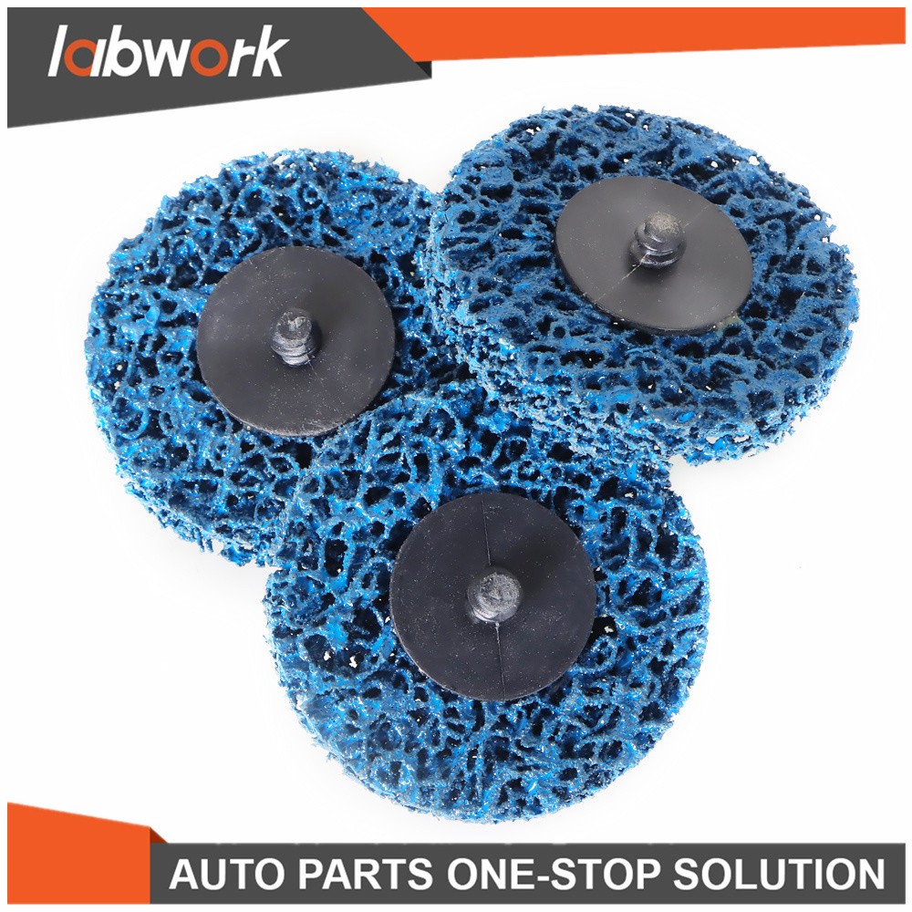 Labwork Quick Change Easy Strip & Clean Discs For Paint Rust Blue 25 Pack 3 Inch