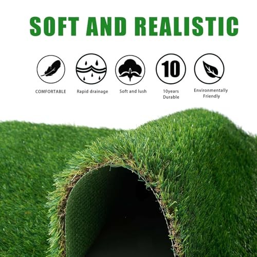 THREE ORANGES Artificial Grass, Reusable Dog Training Mat Large Size - 3X5FT