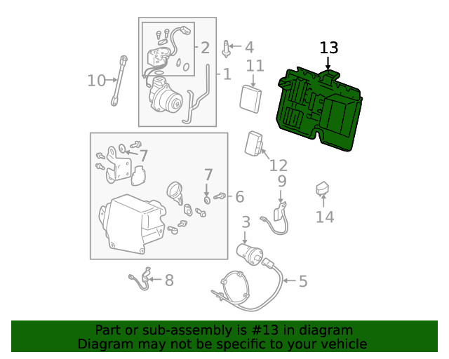 Genuine GM Control Module Bracket 25742676