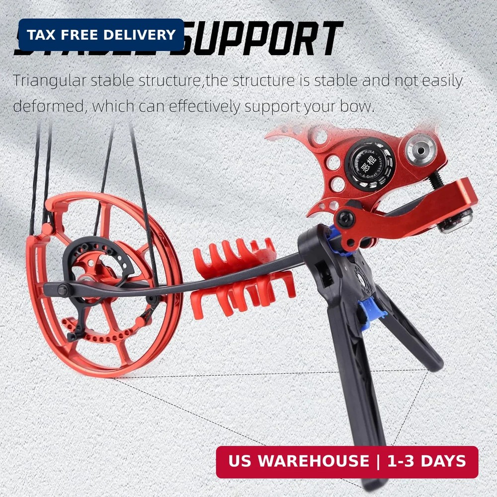 Compound Bow Stands Bow Limbs Clamp Holder Universal Bow Kickstand for Compound