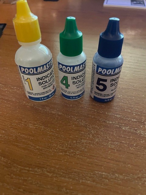 Poolmaster Replacement Indicator Solutions #1, #4, #5 for Spa or Swimming Pool