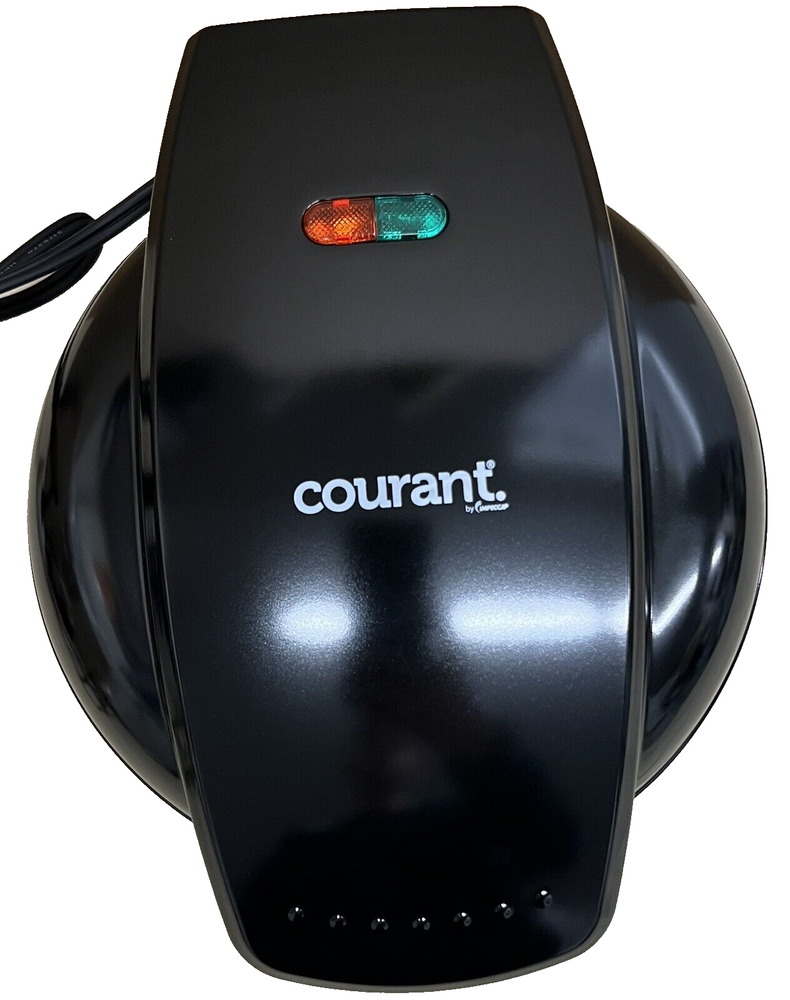 Courant Mini 7 Donuts Maker, Cool Touch housing, 750W, Non-stick Surface- Black