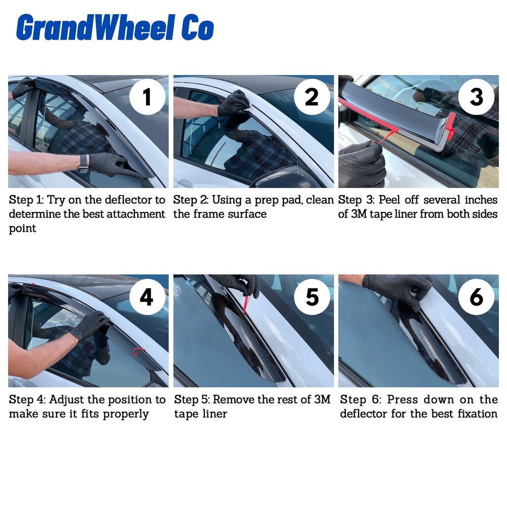 Rain Guards Vent Visors Shade for 2024-2025 Lexus TX