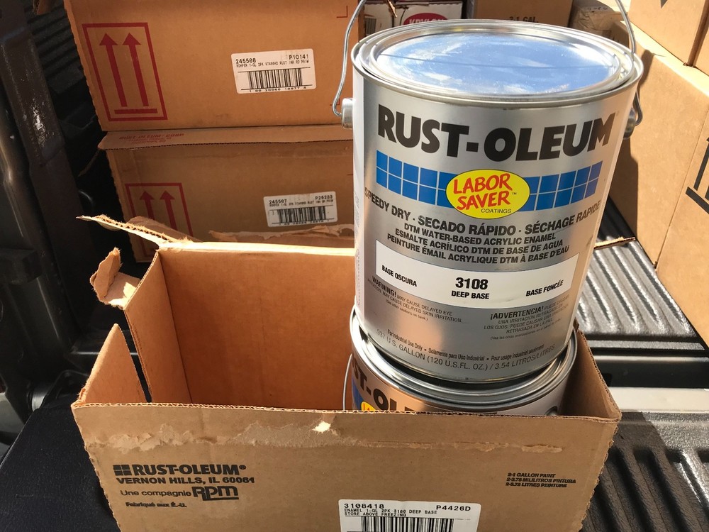 2x Rust-Oleum 3108 Speedy Dry Paint 1 gallon deep base, 3108418