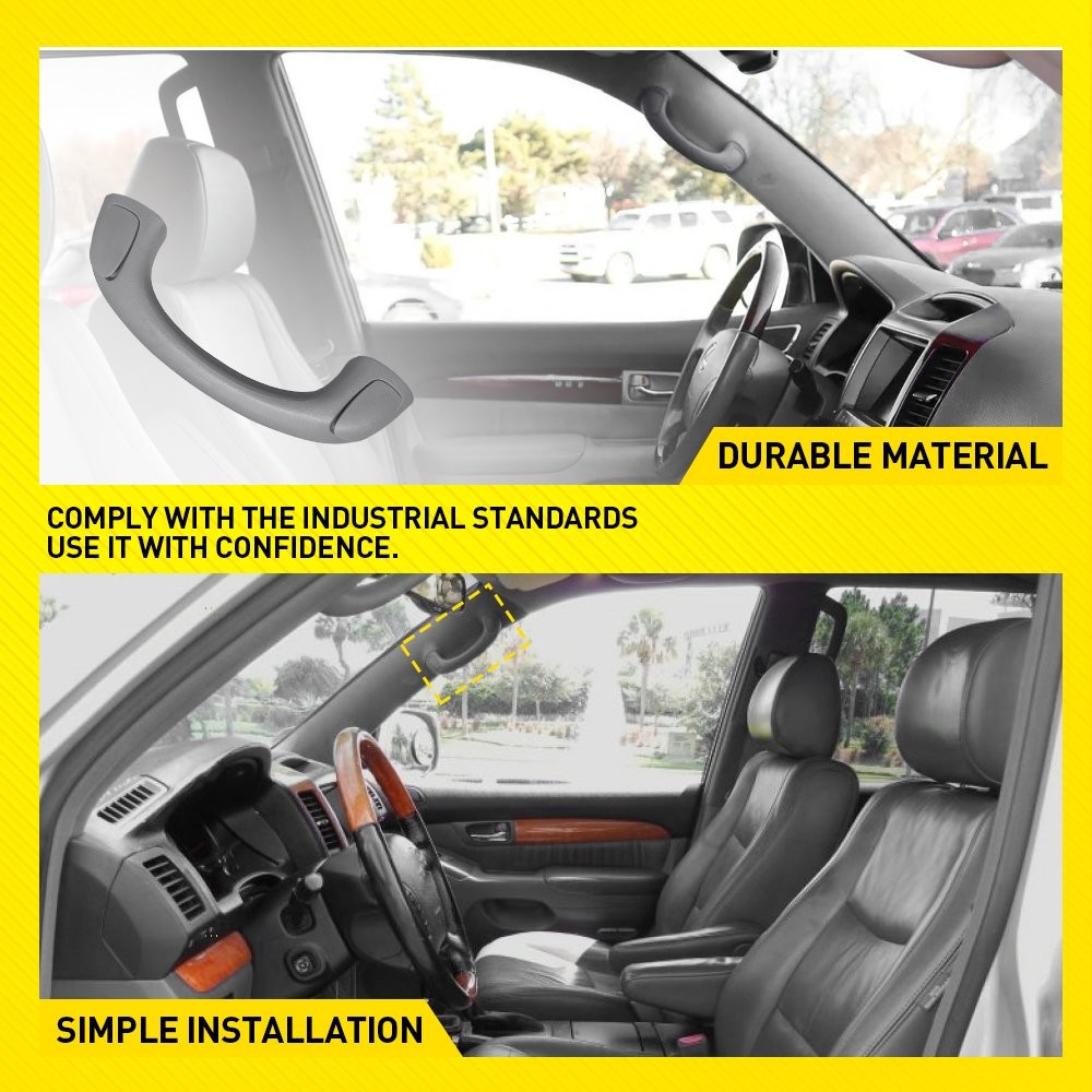 For 2003-2009 Toyota 4Runner 1PCS Gray Front Roof Pull Grab Handle Replacement