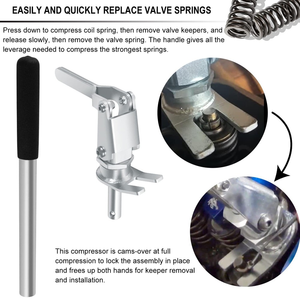 66784 Stud Mount Valve Spring Compressor Removal Tool Remove & Install Valve ...