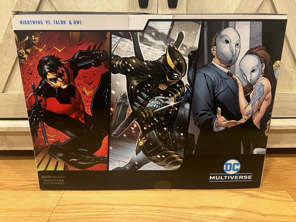 NIB McFarlane DC Multiverse Nightwing vs Talon & Owl 3 Pack Fast Shipping!
